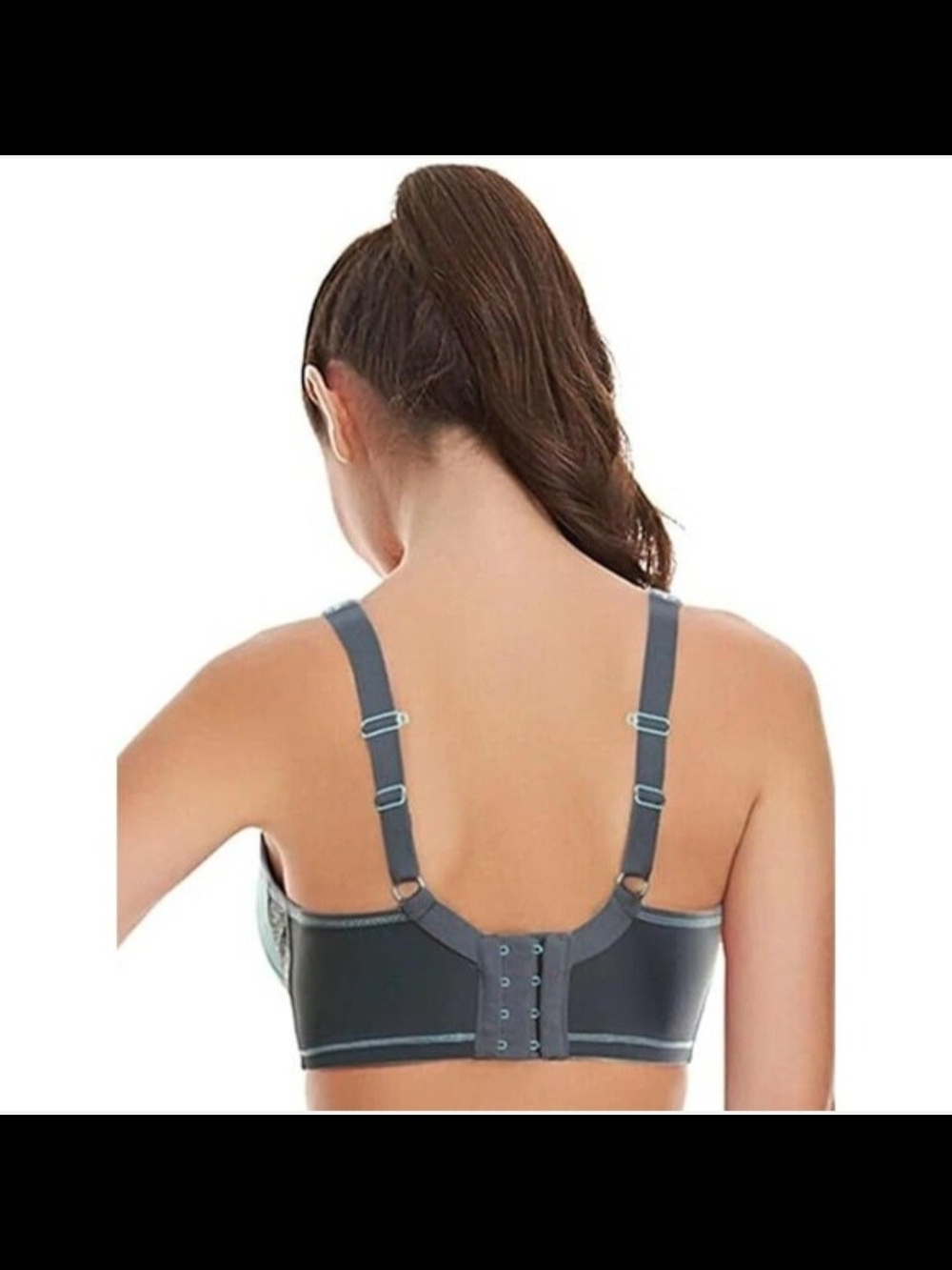 Freya Active Epic Underwire Molded Cup Charcoal Sports Bra 34E/34DDD - Picture 4 of 5